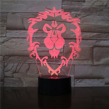 Charger l&#39;image dans la galerie, Lampe Lion 3D Illusion 7 couleurs